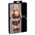 Cottelli Bondage Grand Taille - Ensemble Soutien-gorge Dentelle (noir) - 4XL
