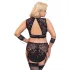 Cottelli Bondage Plus Size - Ensemble soutien-gorge dentelle (noir) - 4XL