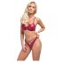 Cottelli Party - ensemble soutien-gorge effet brillant (rouge)