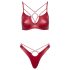 Cottelli Party - ensemble soutien-gorge effet brillant (rouge)