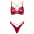 Cottelli Party - ensemble soutien-gorge effet brillant - rouge