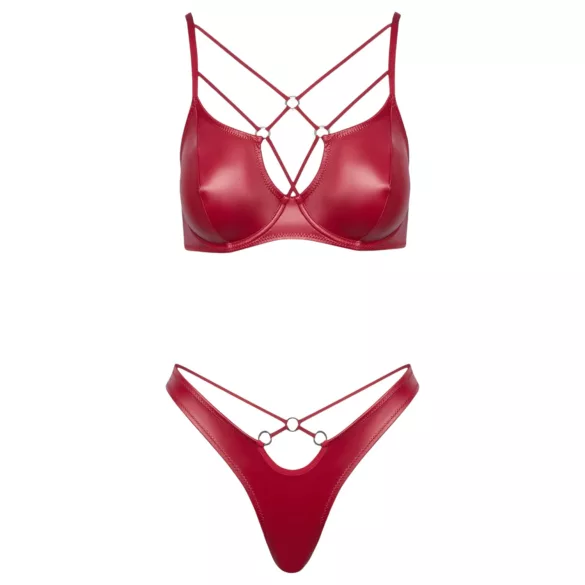 Cottelli Party - ensemble soutien-gorge effet brillant - rouge - 80B/M