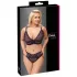 Cottelli Plus - Ensemble soutien-gorge transparent motifs (violet)