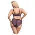 Cottelli Plus - Ensemble soutien-gorge transparent motifs (violet)