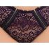 Cottelli Plus - Ensemble soutien-gorge transparent motifs (violet) - 2XL