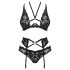 Obsessive Alessya - Ensemble de lingerie dentelle (noir) - M/L