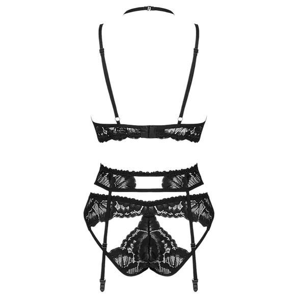 Obsessive Alessya - Ensemble de lingerie dentelle (noir) - M/L