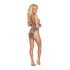 Ensemble baisable - lingerie en dentelle (violet) - L/XL