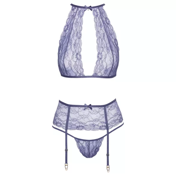 Kissable - ensemble de lingerie en dentelle (violet) - L/XL