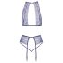 Ensemble baisable - lingerie en dentelle (violet) - L/XL