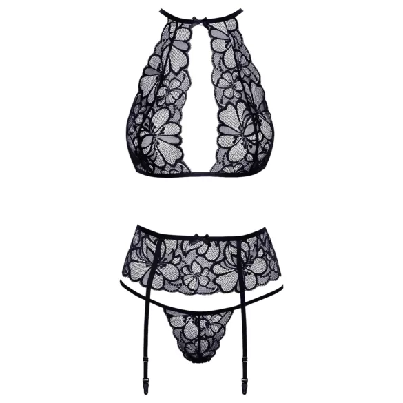 Kissable - Ensemble soutien-gorge dentelle noir dos nu