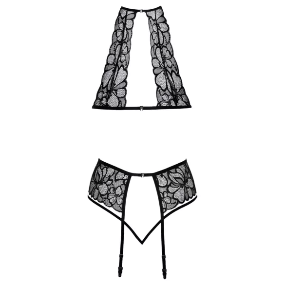 Kissable - Ensemble soutien-gorge dentelle noir dos nu