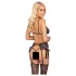 Kissable - soutien-gorge noir brodé rose-lilas - L/XL