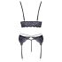 Cottelli - Ensemble 3 pièces dentelle (noir-violet)