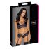 Cottelli - Ensemble 3 pièces dentelle (noir-violet) - L