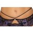 Cottelli - Ensemble 3 pièces dentelle (noir-violet) - L