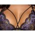 Cottelli - Ensemble 3 pièces dentelle (noir-violet) - XL