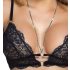 Ensemble Soutien-Gorge Dentelle Ouvert Fina (Noir)