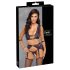 Cottelli Bondage - Ensemble lingerie & menottes (noir-violet) - M