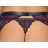 Cottelli Bondage - ensemble lingerie et menottes (noir-violet) - L