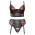 Cottelli Plus Size - ensemble de soutien-gorge réglable (rouge)
