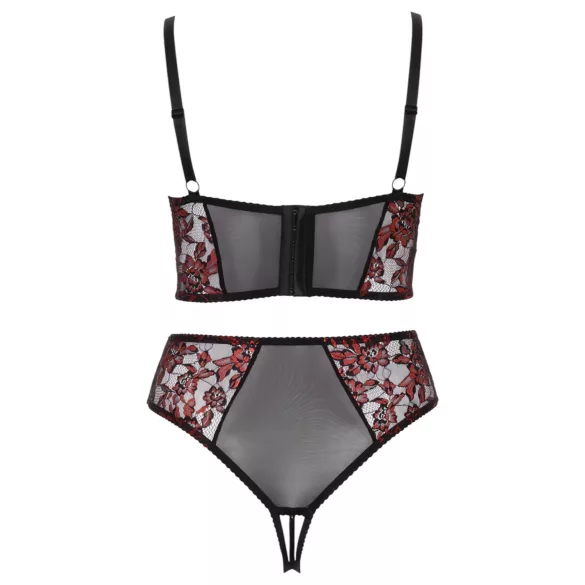 Cottelli - Ensemble lingerie grande taille - soutien-gorge - rouge - 90C/XL