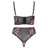 Cottelli Plus Size – Ensemble soutien-gorge (rouge) - 90C/XL