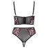 Cottelli Plus Size - ensemble de soutien-gorge réglable (rouge) - 90C/XL