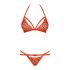Ensemble soutien-gorge en dentelle à lanières Obsessive 838-SET-3 (rouge)