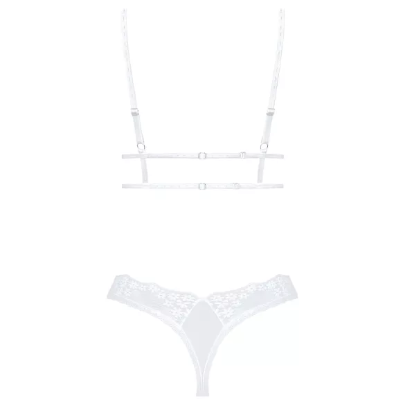 Obsessive - Ensemble soutien-gorge dentelle - blanc