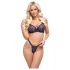 Cottelli Party - ensemble soutien-gorge lacé - noir