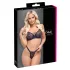 Cottelli Party - ensemble soutien-gorge lacé - noir
