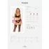 Obsessive Chemeris - ensemble soutien-gorge avec porte-jarretelles (noir) - XL/XXL
