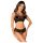 Obsessive K103 - ensemble résille ouvert et extensible (noir) - S-L