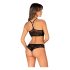 Obsessive K103 - ensemble résille ouvert et extensible (noir) - S-L