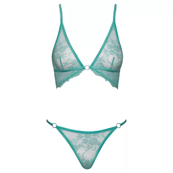 Cottelli - ensemble lingerie dentelle - vert