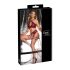 Cottelli Bondage - ensemble soutien-gorge croisé (rouge)