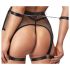 Cottelli Bondage - Ensemble transparent en résille avec chaînes (noir) - M