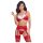 Cottelli - ensemble soutien-gorge de Noël en dentelle (rouge)