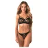 Obsessive - ensemble soutien-gorge à sangles - noir - L/XL