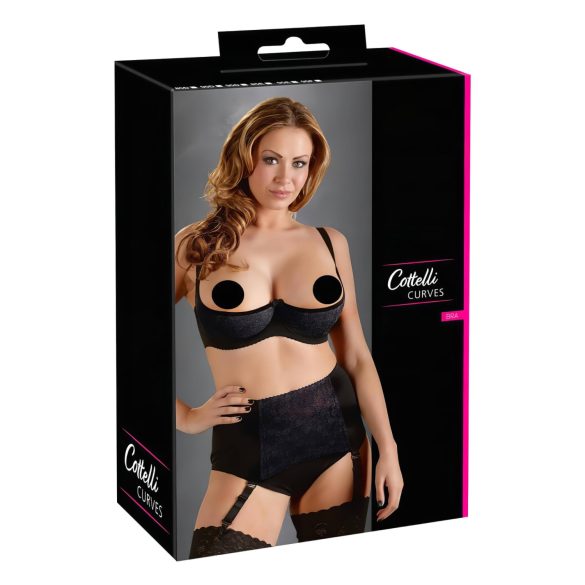 Cottelli Plus Size - soutien-gorge amplificateur (noir) - 85E