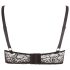 Cottelli Plus Size - soutien-gorge à bretelles et anneau (noir)