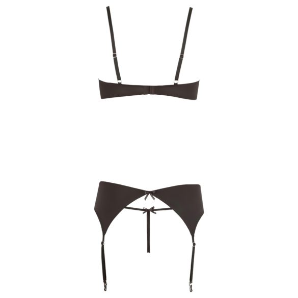 Ensemble Lingerie Éclatante avec Pierres (Noir)