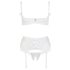 Cottelli - Ensemble blanc corset et dentelle soutien-gorge