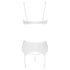 Cottelli - Ensemble blanc corset et dentelle soutien-gorge