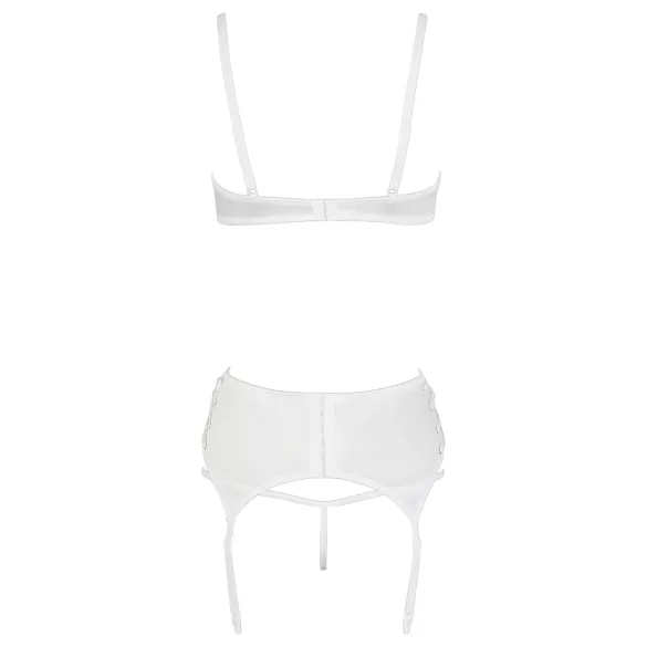 Cottelli - soutien-gorge balconnet à lacets dentelle - blanc - 80B/M