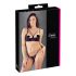 Cottelli - Porte-jarretelles à anneaux et string (noir) - 85C/L