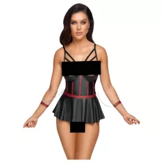   Cottelli Bondage - ensemble brillant avec menottes de bras (noir)