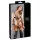 Cottelli Bondage - harnais corporel bikini brillant - noir - M