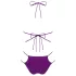 Obsessive Balitta - bikini brillant à col (violet)